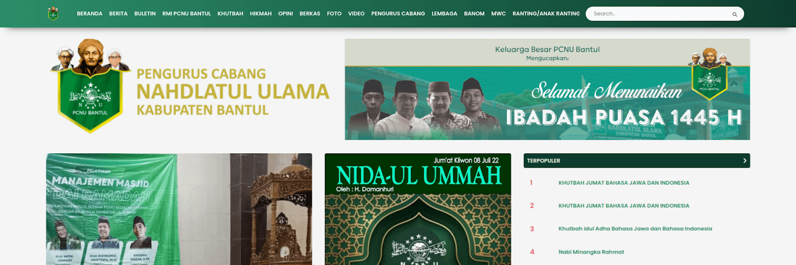 Nahdlatul Ulama Bantul, D.I Yogyakarta